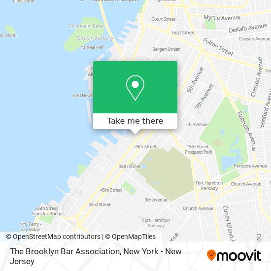 The Brooklyn Bar Association map