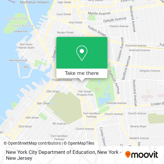 New York City Department of Education map