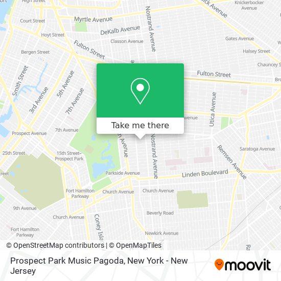 Prospect Park Music Pagoda map