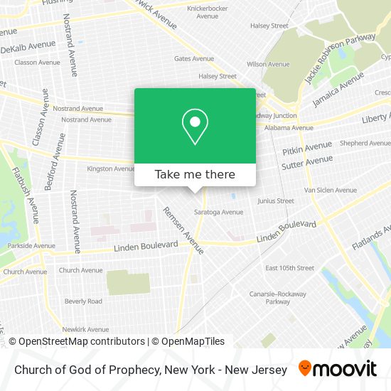 Mapa de Church of God of Prophecy