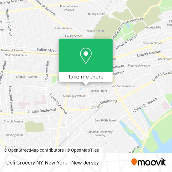 Deli Grocery NY map