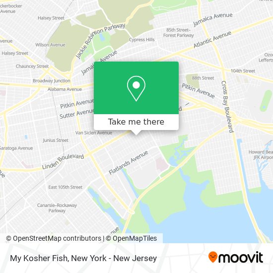 My Kosher Fish map