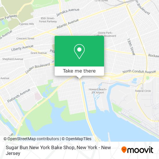 Mapa de Sugar Bun New York Bake Shop