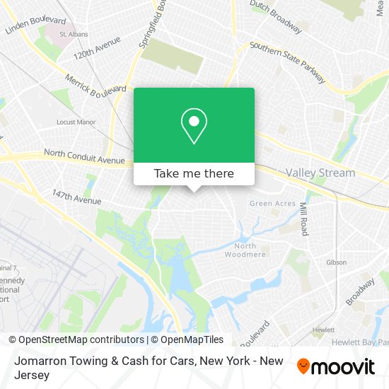 Jomarron Towing & Cash for Cars map