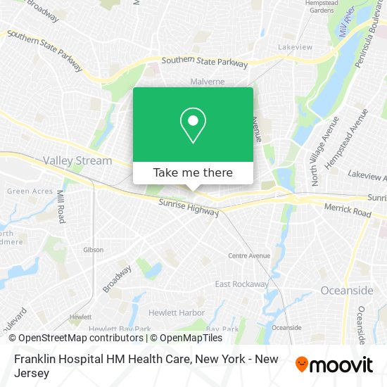 Franklin Hospital HM Health Care map