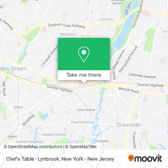 Mapa de Chef's Table - Lynbrook