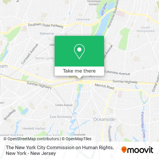 The New York City Commission on Human Rights map