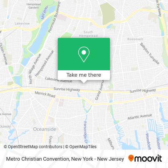 Metro Christian Convention map