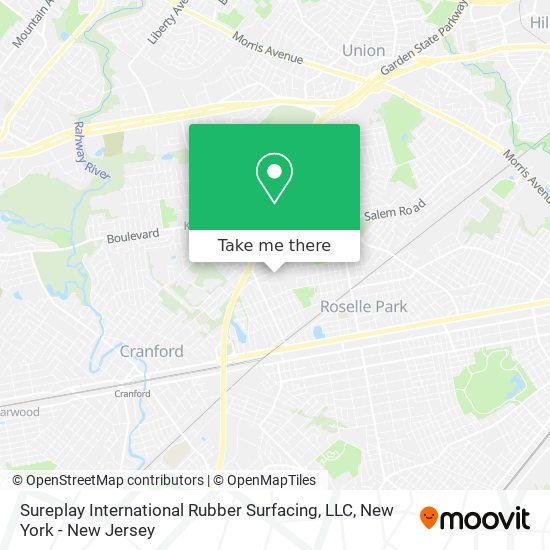 Mapa de Sureplay International Rubber Surfacing, LLC