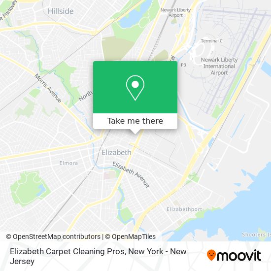 Elizabeth Carpet Cleaning Pros map