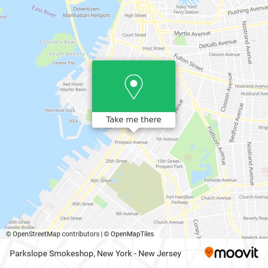 Mapa de Parkslope Smokeshop