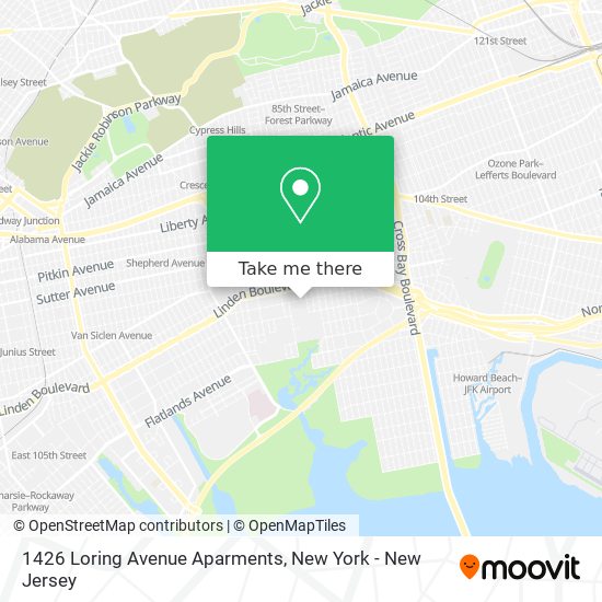 1426 Loring Avenue Aparments map