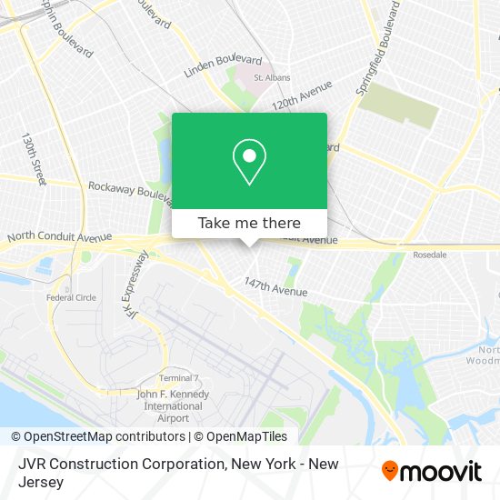 JVR Construction Corporation map