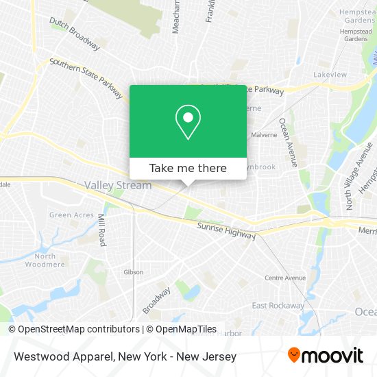 Westwood Apparel map