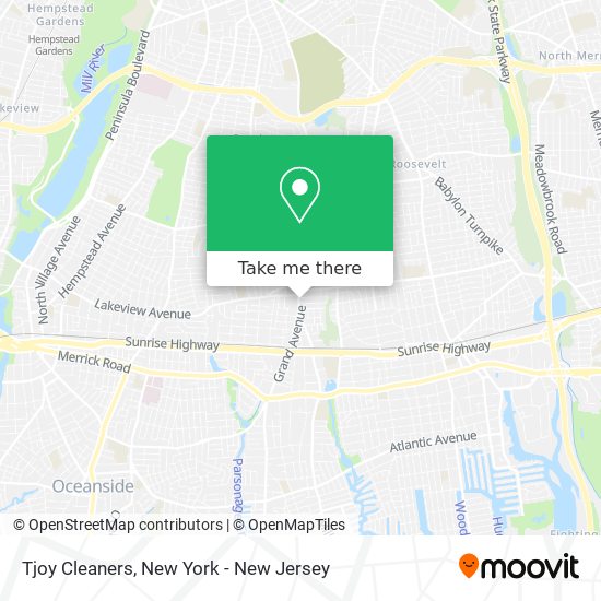 Tjoy Cleaners map