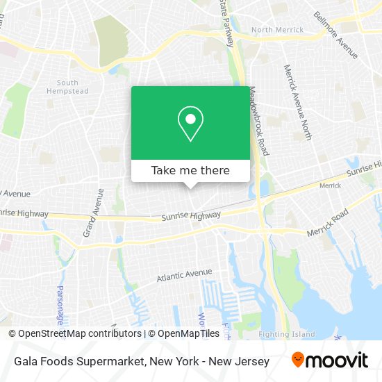 Mapa de Gala Foods Supermarket