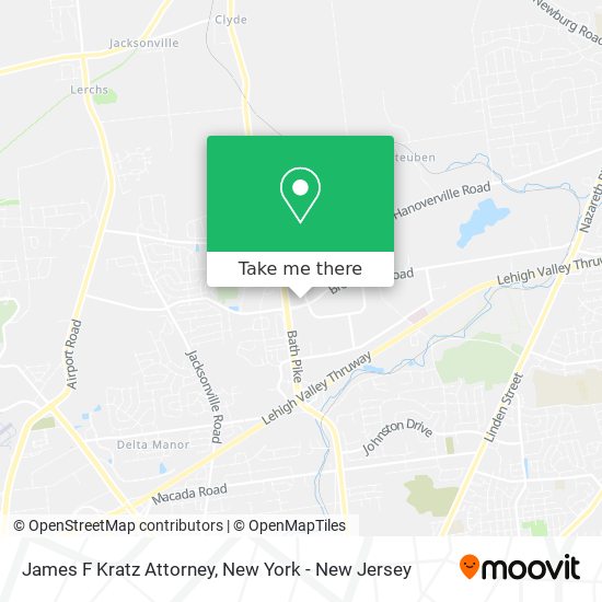 Mapa de James F Kratz Attorney