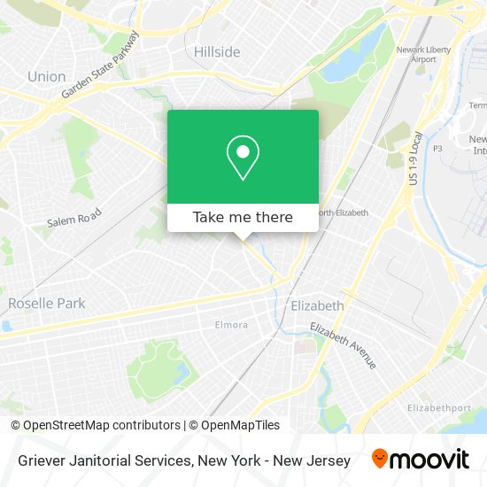 Griever Janitorial Services map