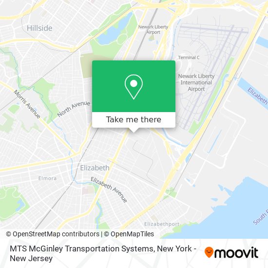 Mapa de MTS McGinley Transportation Systems