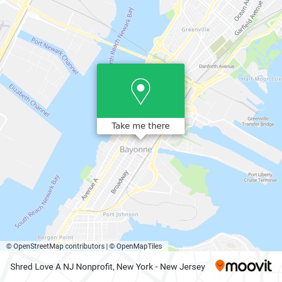 Shred Love A NJ Nonprofit map