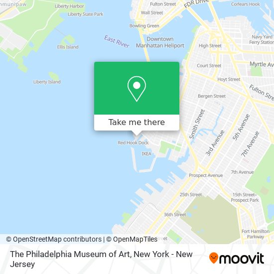 Mapa de The Philadelphia Museum of Art