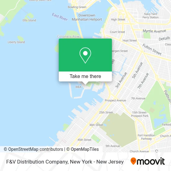 F&V Distribution Company map