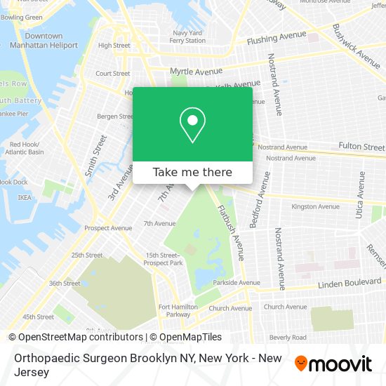 Mapa de Orthopaedic Surgeon Brooklyn NY