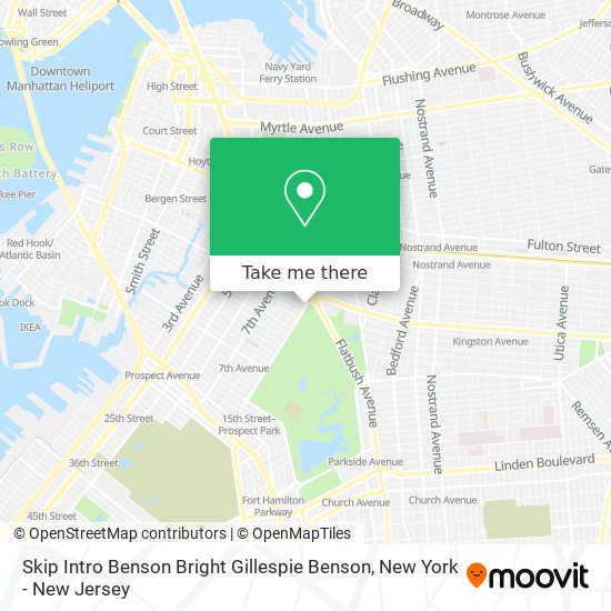 Mapa de Skip Intro Benson Bright Gillespie Benson