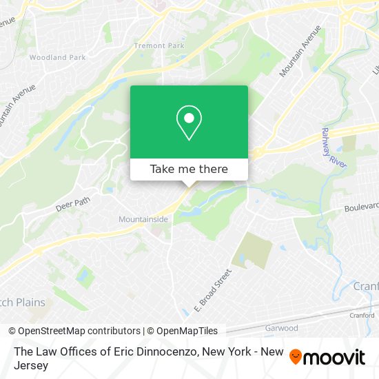 The Law Offices of Eric Dinnocenzo map