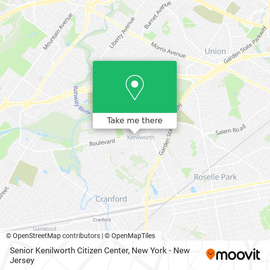 Senior Kenilworth Citizen Center map