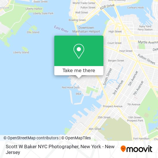 Scott W Baker NYC Photographer map