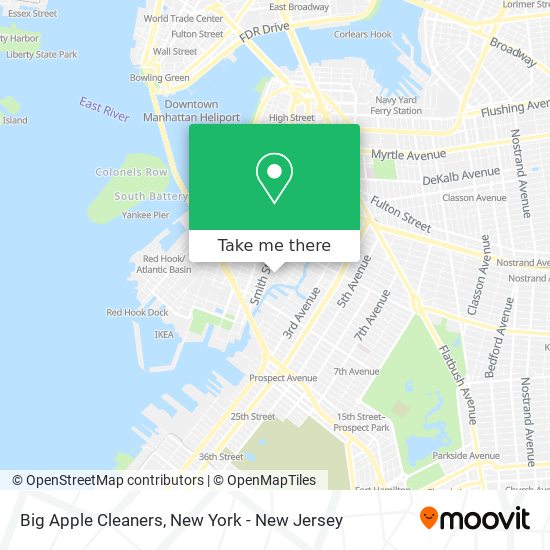 Mapa de Big Apple Cleaners