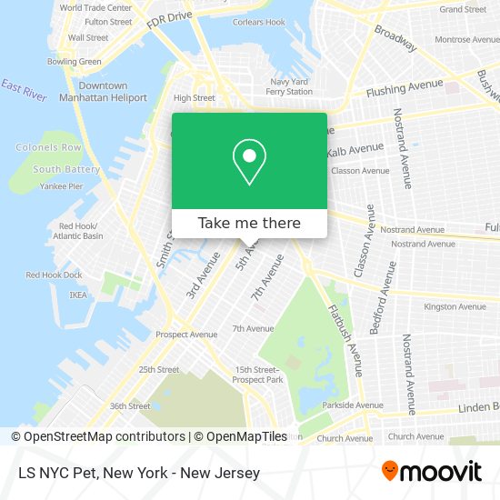Mapa de LS NYC Pet