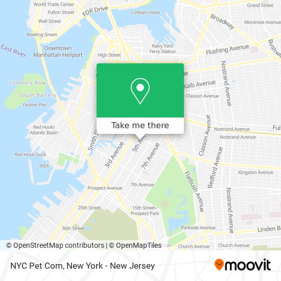 Mapa de NYC Pet Com