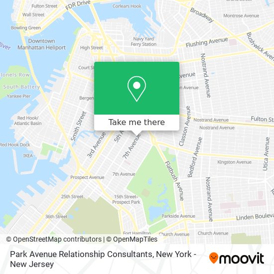 Park Avenue Relationship Consultants map