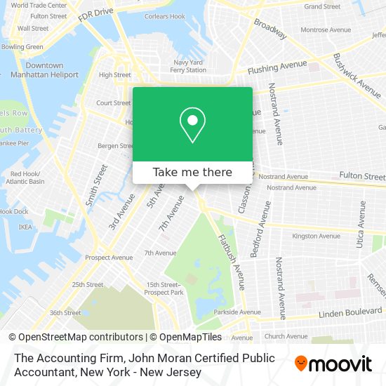 The Accounting Firm, John Moran Certified Public Accountant map