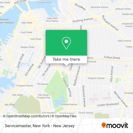 Servicemaster map