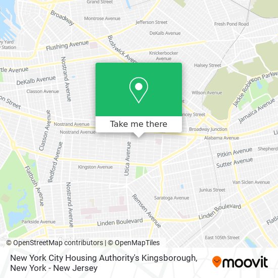 New York City Housing Authority's Kingsborough map