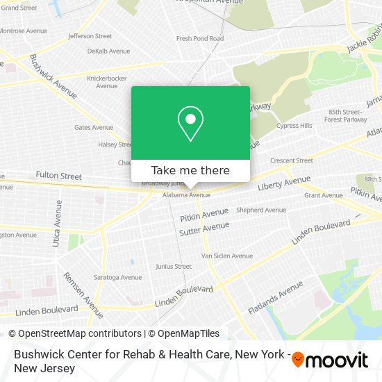 Mapa de Bushwick Center for Rehab & Health Care