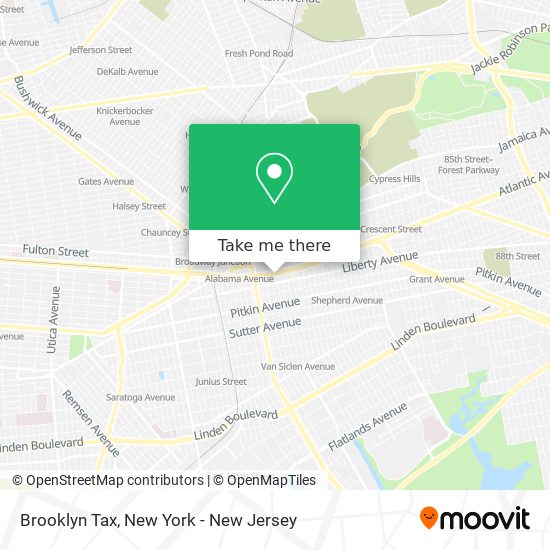 Mapa de Brooklyn Tax