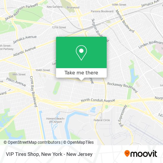 VIP Tires Shop map