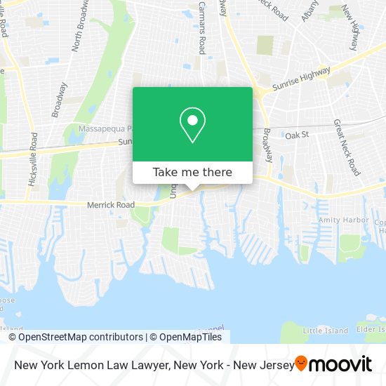 Mapa de New York Lemon Law Lawyer
