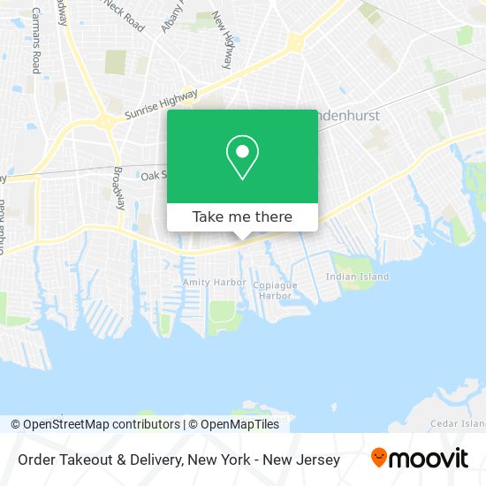 Mapa de Order Takeout & Delivery