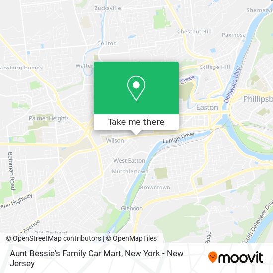 Mapa de Aunt Bessie's Family Car Mart