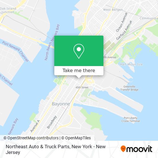 Northeast Auto & Truck Parts map