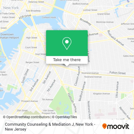 Community Counseling & Mediation J map