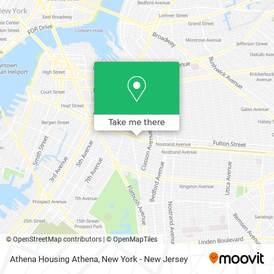 Athena Housing Athena map