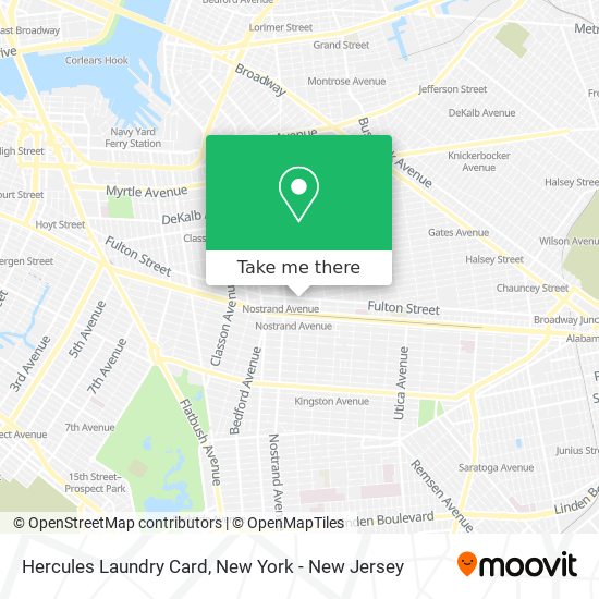 Mapa de Hercules Laundry Card