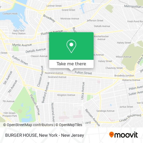 Mapa de BURGER HOUSE