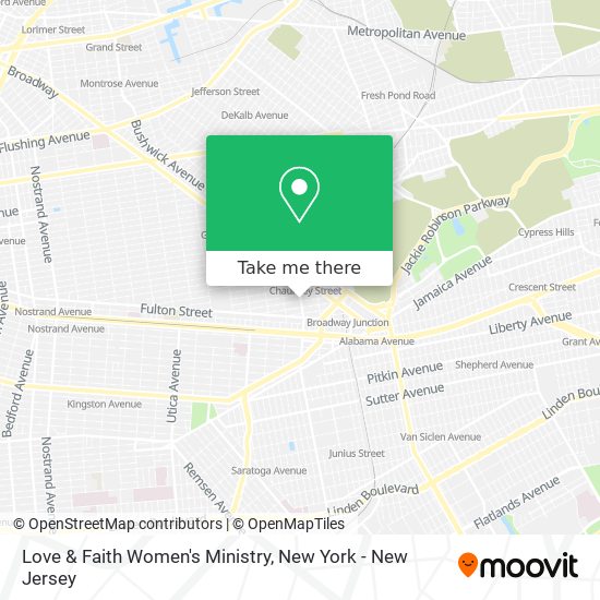 Love & Faith Women's Ministry map